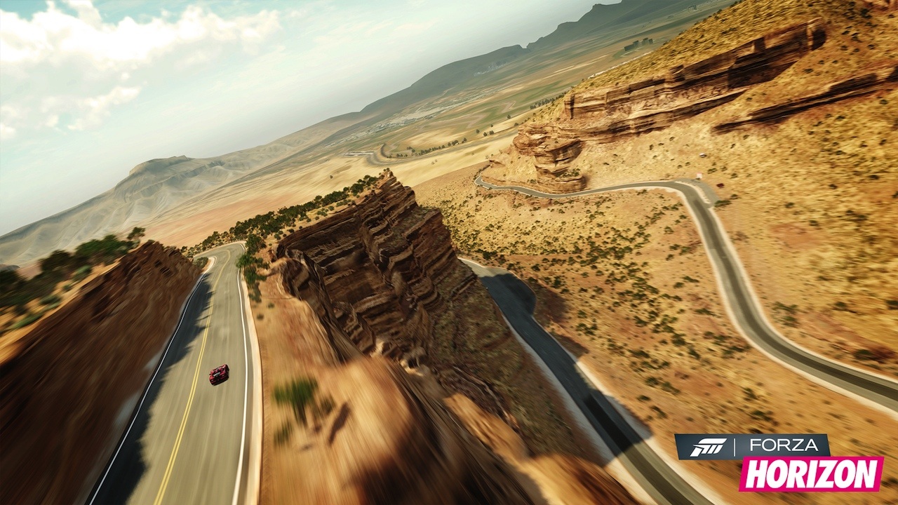 Forza Horizon Prostredie inpirovan Coloradom sa kadm kilometrom men.