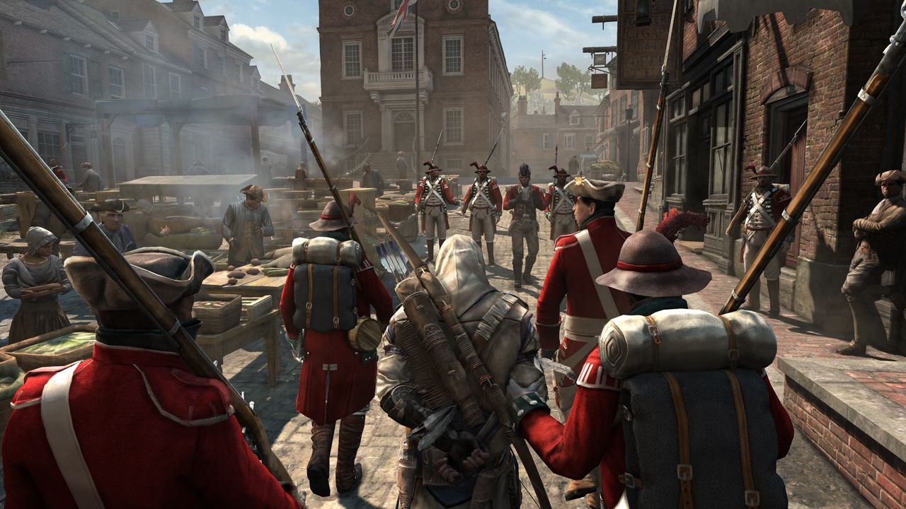 Assassin's Creed 3 Vy pomôžete ľudom a oni vás na oko zatknú a vyvolajú roztržku.