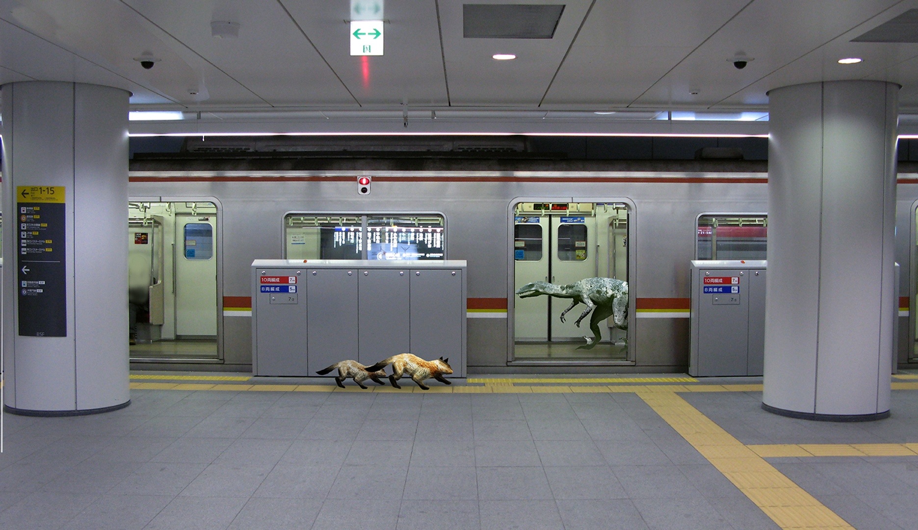 Tokyo Jungle Scény v metre sú vítaným spestrením a pomáhajú objavovať Shibuyu z inej stránky.
