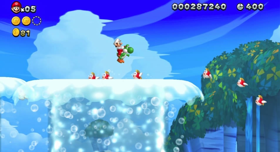 New Super Mario Bros. U Vracia sa pahltn, no neoceniten pomocnk Yoshi.