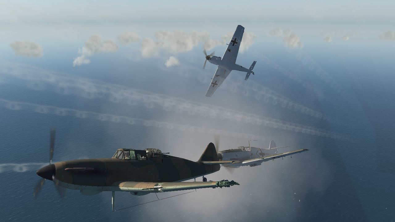 IL-2 Sturmovik: Cliffs of Dover Runo v oblakoch.