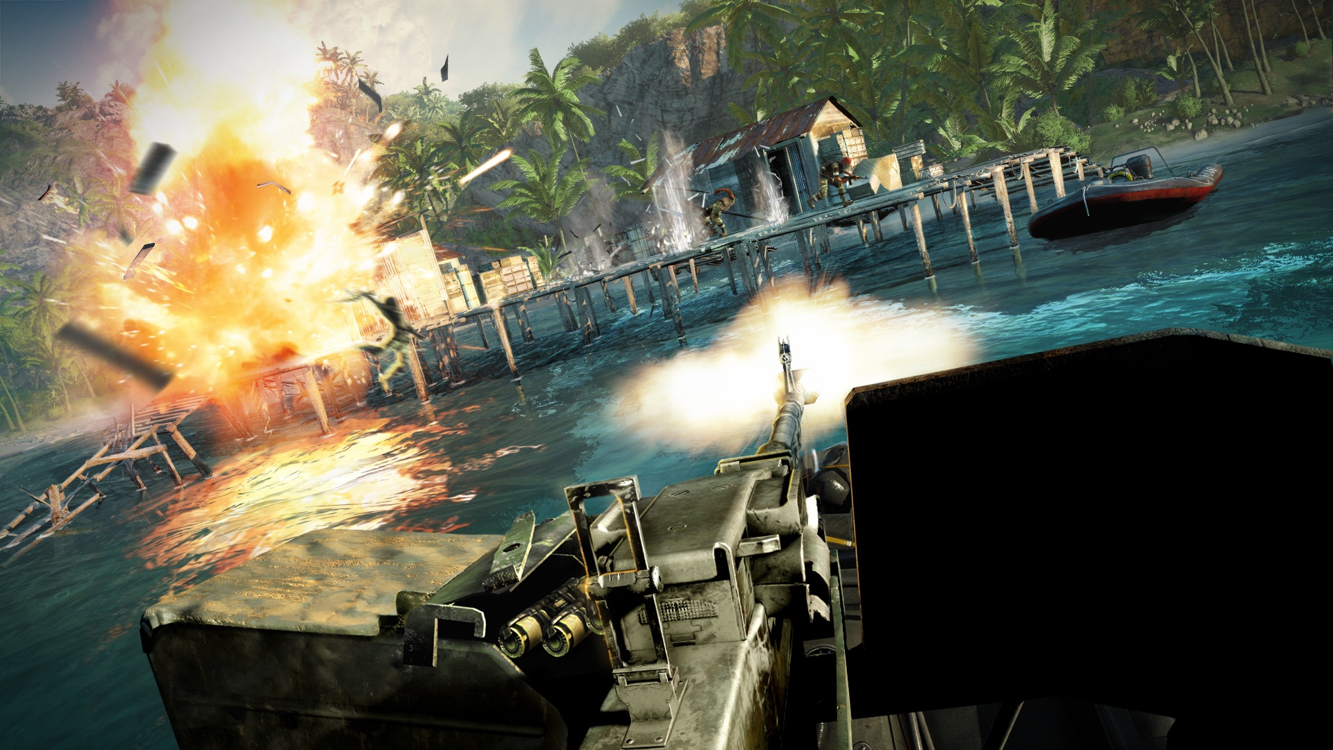 Far Cry 3 Vlety na lodiach s samozrejmosou.