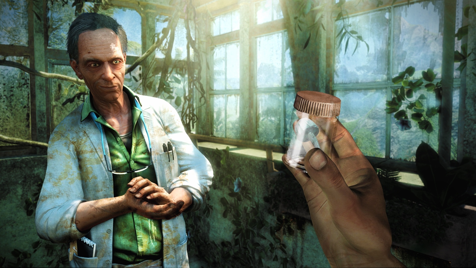 Far Cry 3 Nehraten postavy a halucinognne huby dotvoria exotiku.