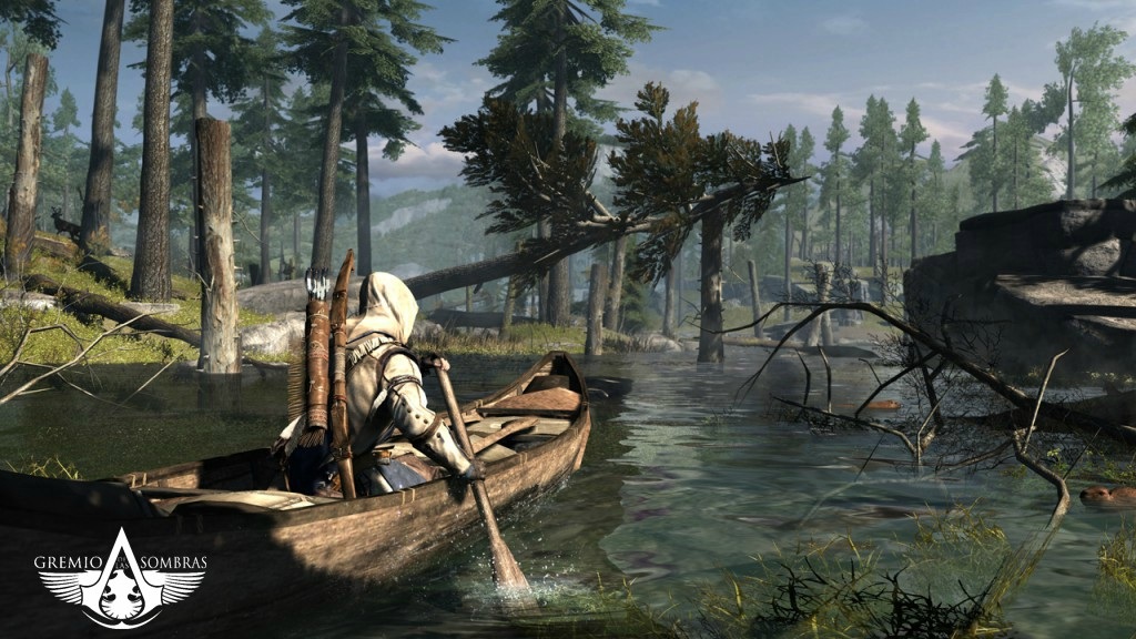 Assassin's Creed III Splavovanie riek bude nov zbavka.