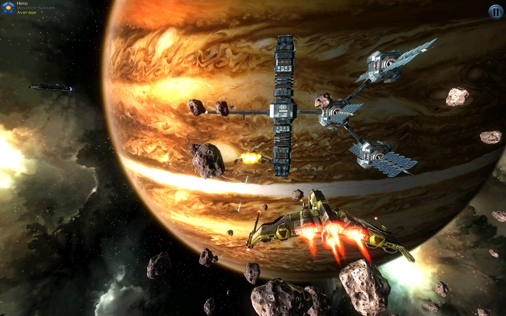 Galaxy on Fire 2 Full HD Pri planétach sú vždy stanice, ktoré poskytujú útočisko aj zaujímavé možnosti.