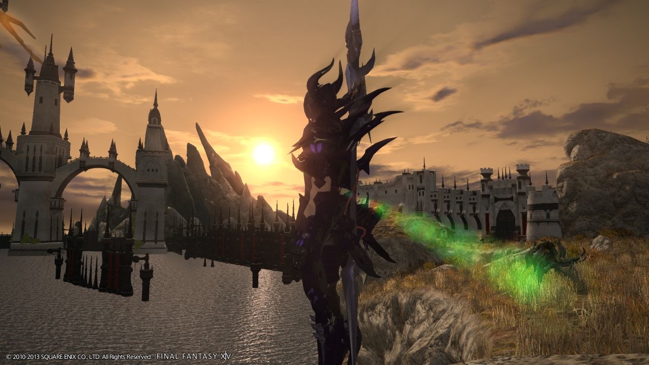 Final Fantasy XIV: A Realm Reborn Ale no, zpad slnka je malebn asi v kadom meste FF XIV. Nezmekajte ho!