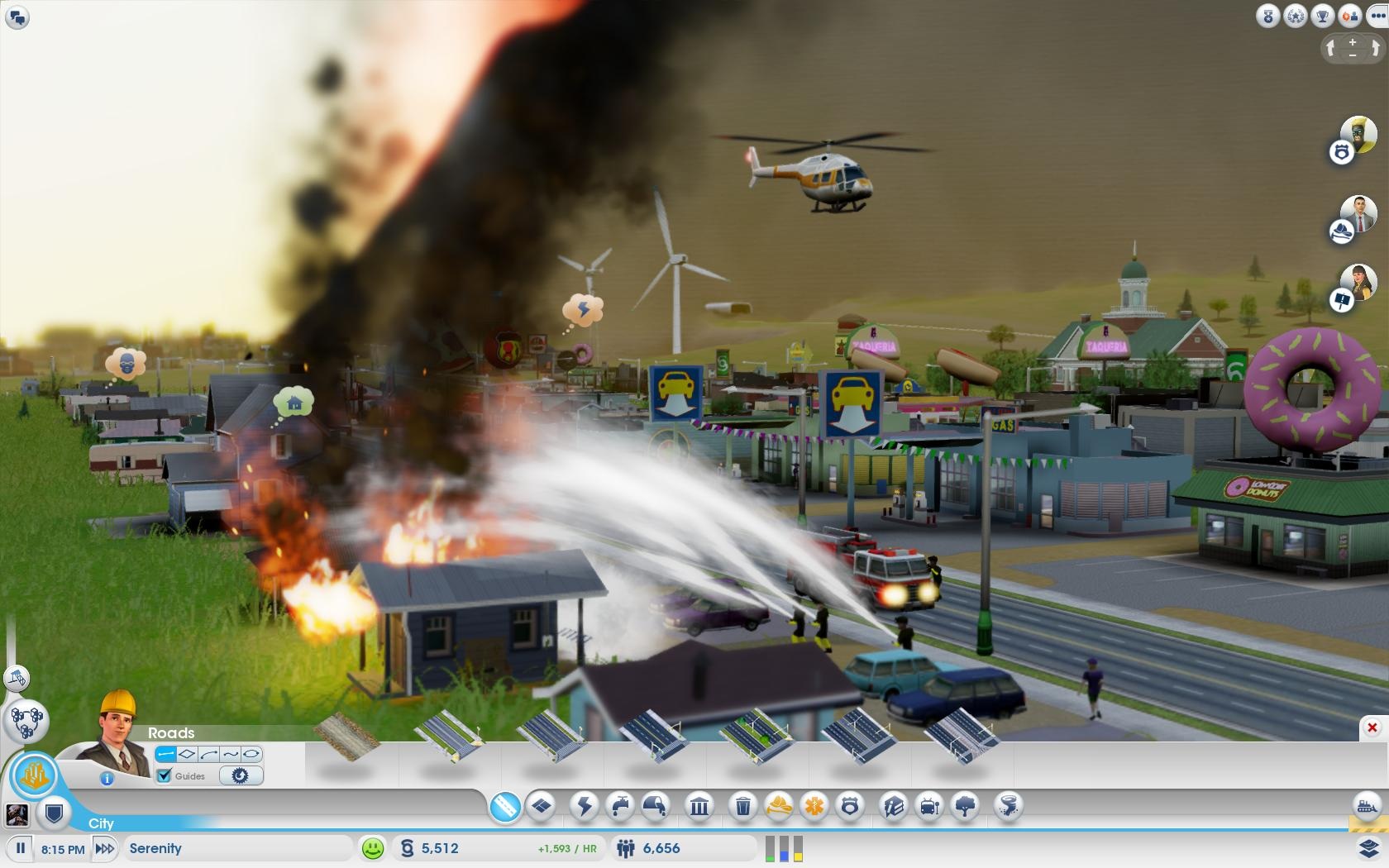 SimCity m viac domov, tm viac poiarov, kriminality a alch problmov.