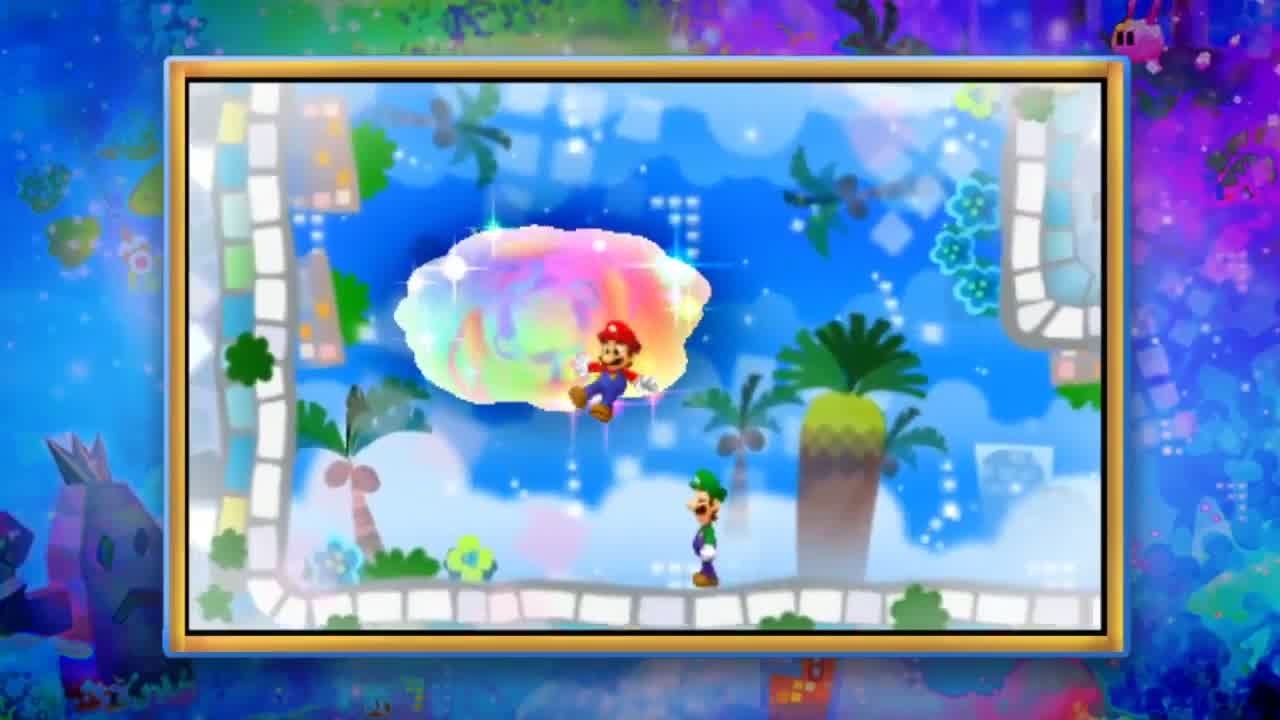 Mario & Luigi: Dream Team Svety snov s spracovan v tle 2D behaiek.