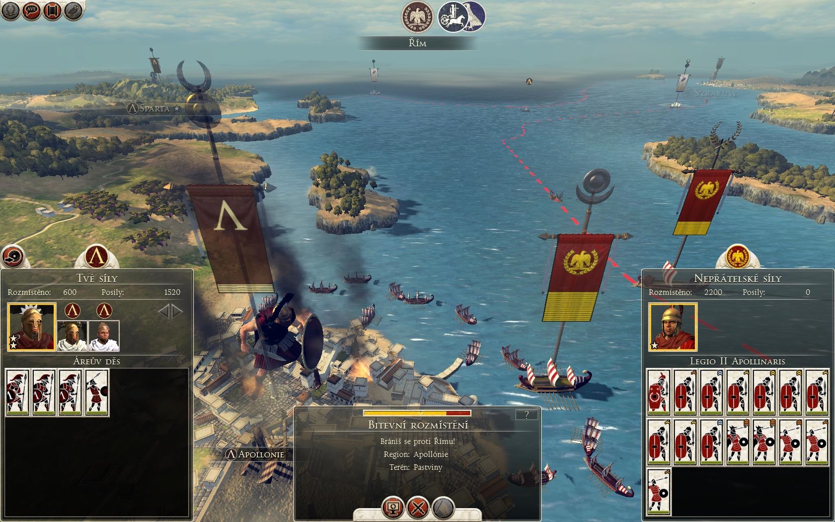 Total War: Rome II Pobrežné mestá sú ohrozované aj od mora.