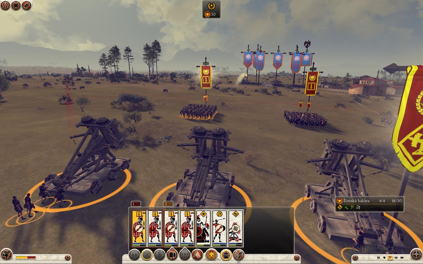 Total War: Rome II V boji využijete rôzne jednotky a bojový arzenál.