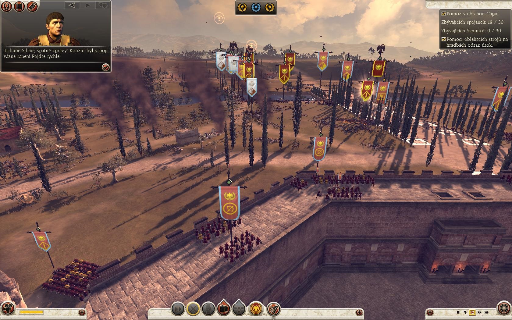 Total War: Rome II Obliehanie mesta sa nezaobíde bez ťažkých strát.