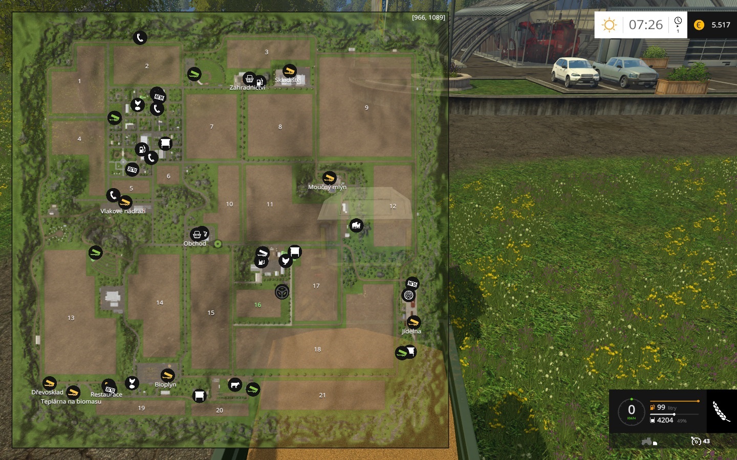 Farming Simulator 15 Mapa je pomerne skromn, no rozlohou urite postaujca. Ak uvidte, o vs ak na poli, pochopte.