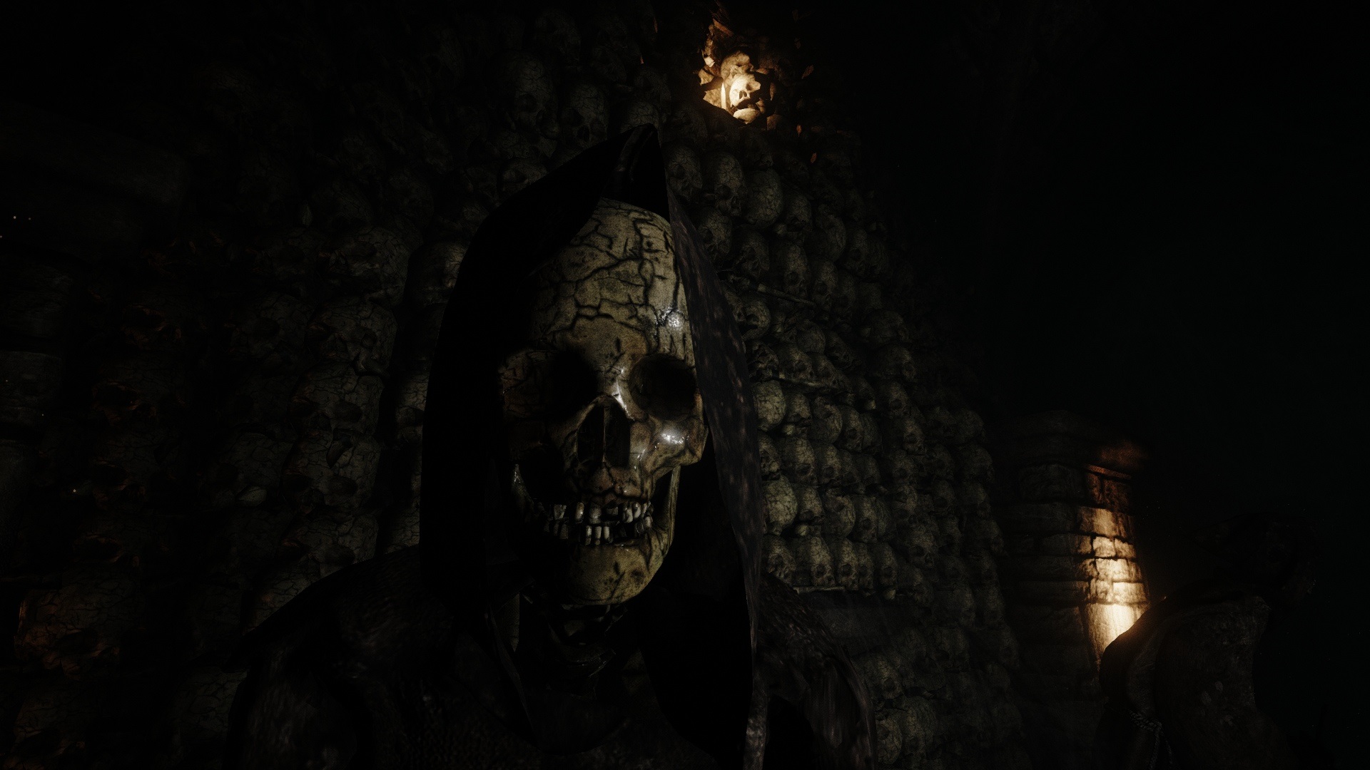 Haunted House: Cryptic Graves Nepriatelia si vás nájdu...ak práve nie sú zaseknutí vo dverách.