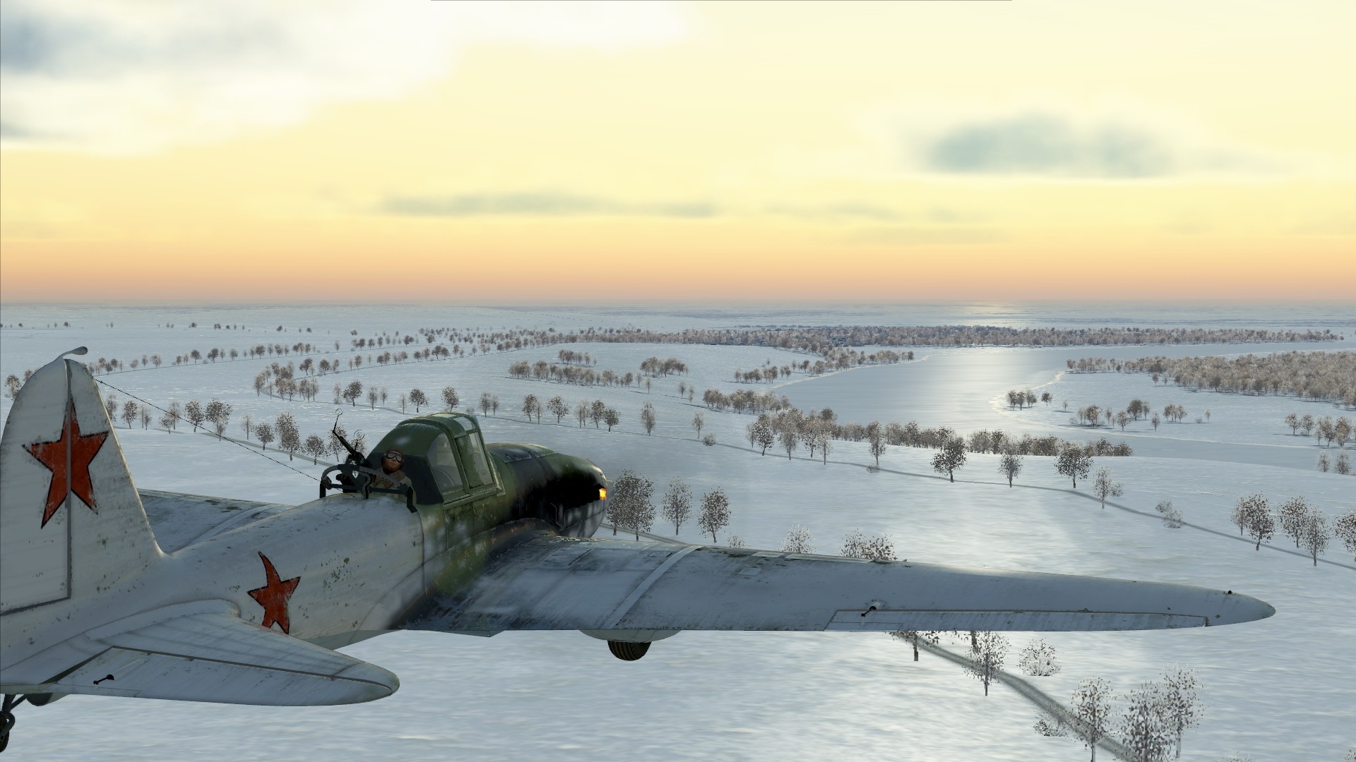 IL-2 Sturmovik: Battle of Stalingrad Pekná snehová scenéria, žiaľ, zatiaľ jediná.