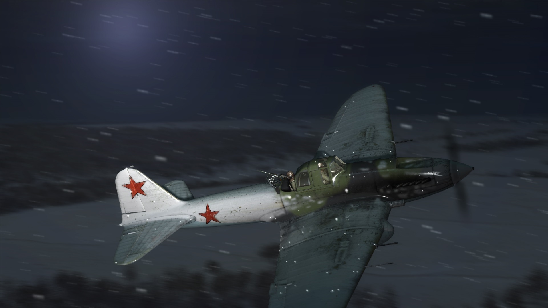 IL-2 Sturmovik: Battle of Stalingrad Reflektory vám v noci nedajú pokoj.