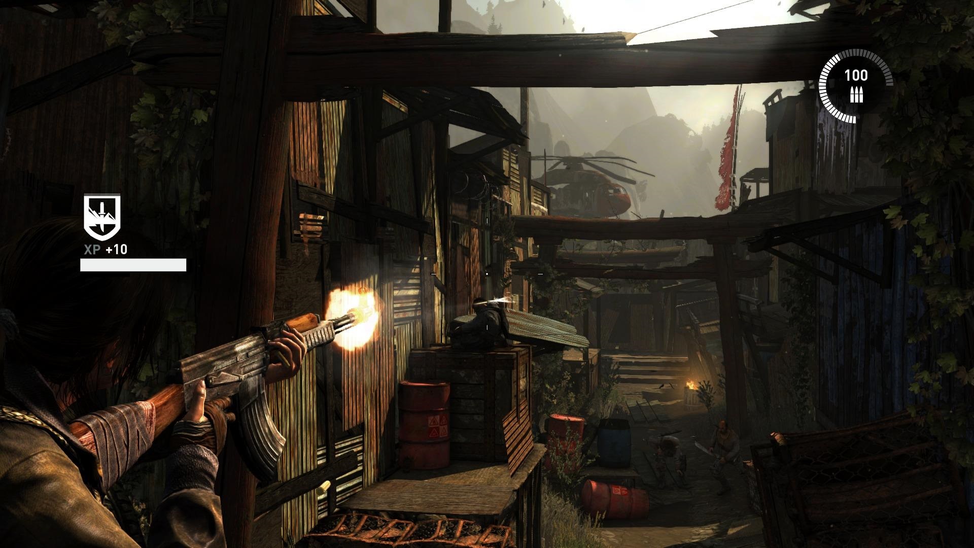 Tomb Raider: Definitive Edition Akcia má dobrú dynamiku a nájdu v nej uplatnenie všetky zbrane