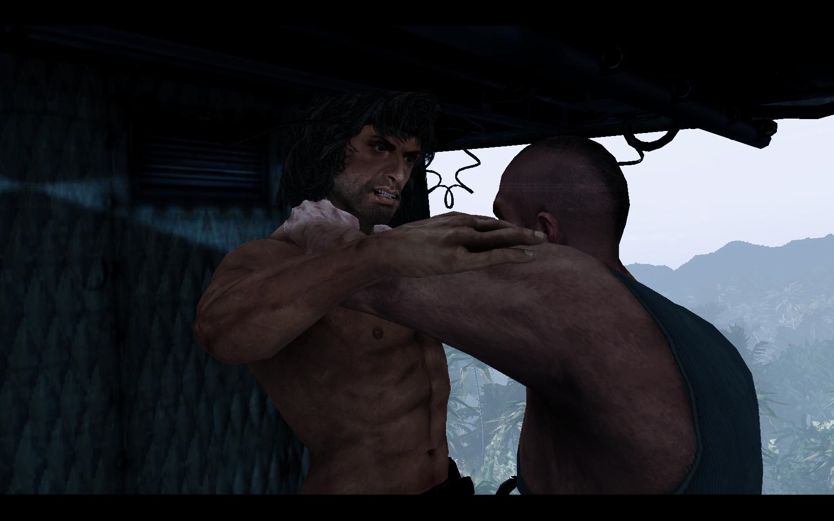 Rambo: The Video Game Dve genercie dozadu by hra vyzerala dobre