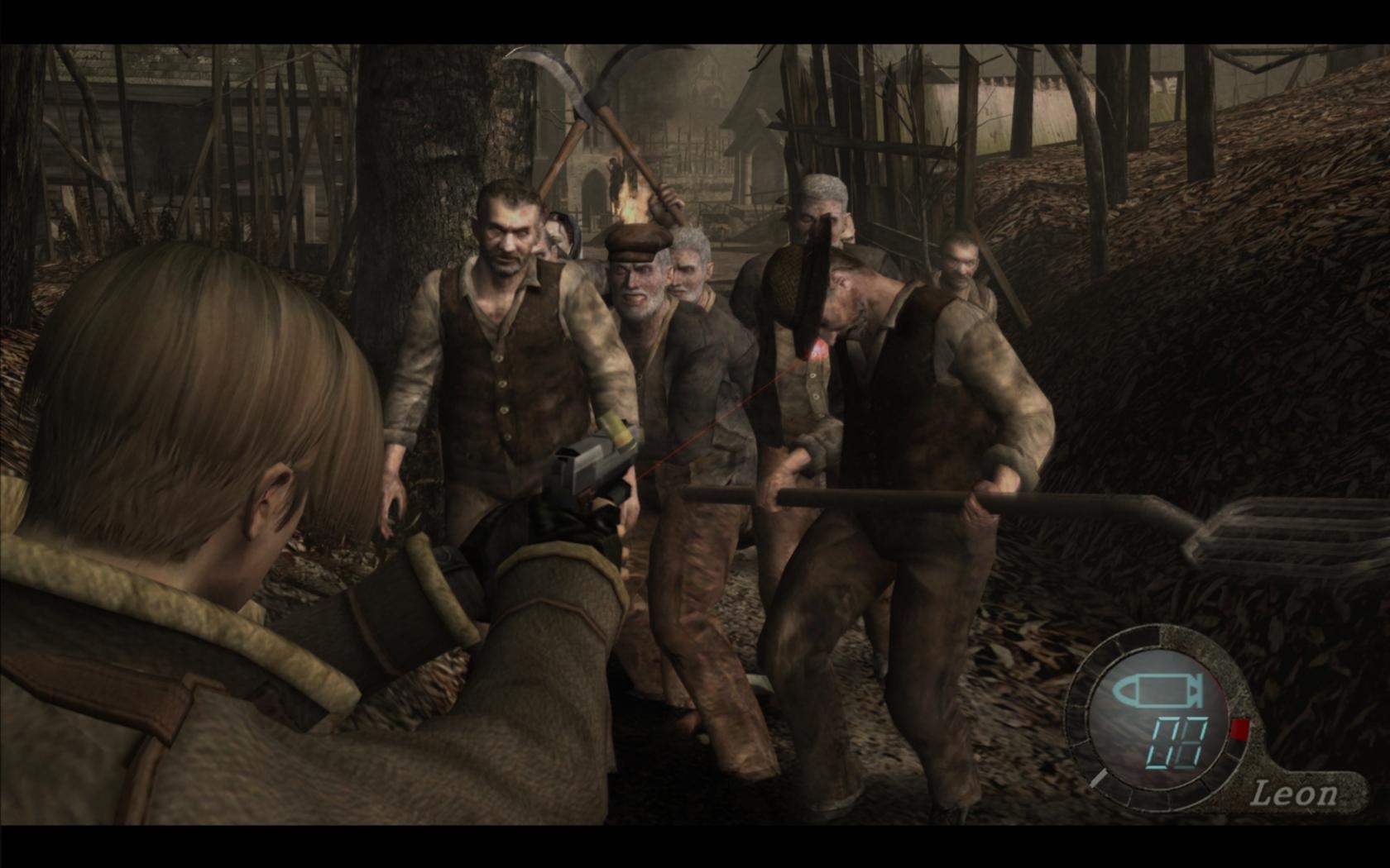 Resident Evil 4 Ultimate HD Edition Dedina je spracovaná slabšie a osadníci nie sú vôbec prívetiví.