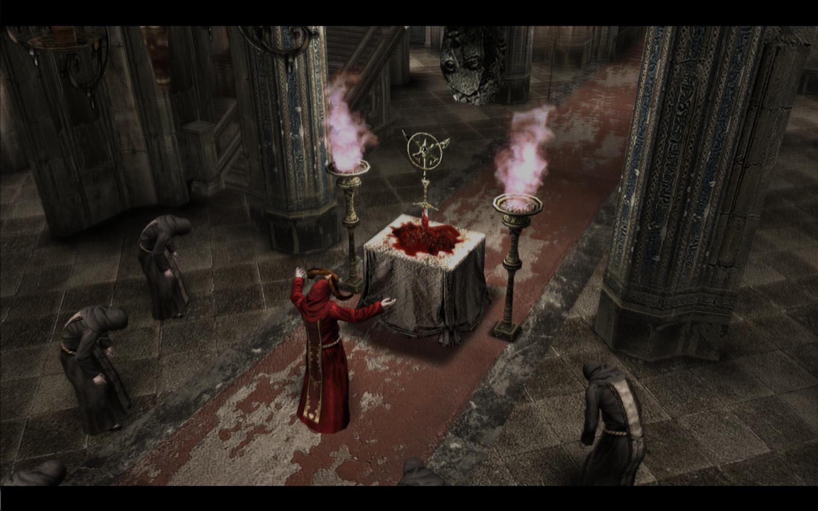 Resident Evil 4 Ultimate HD Edition Fanatici sa pripravujú na rituál, treba ich trochu schladiť.