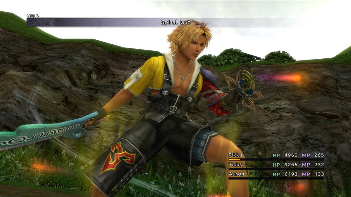 Final Fantasy X/X-2 HD Remaster Odhodlaný Tidus má pekné reťazové údery a dá sa naňho spoľahnúť v celej hre.