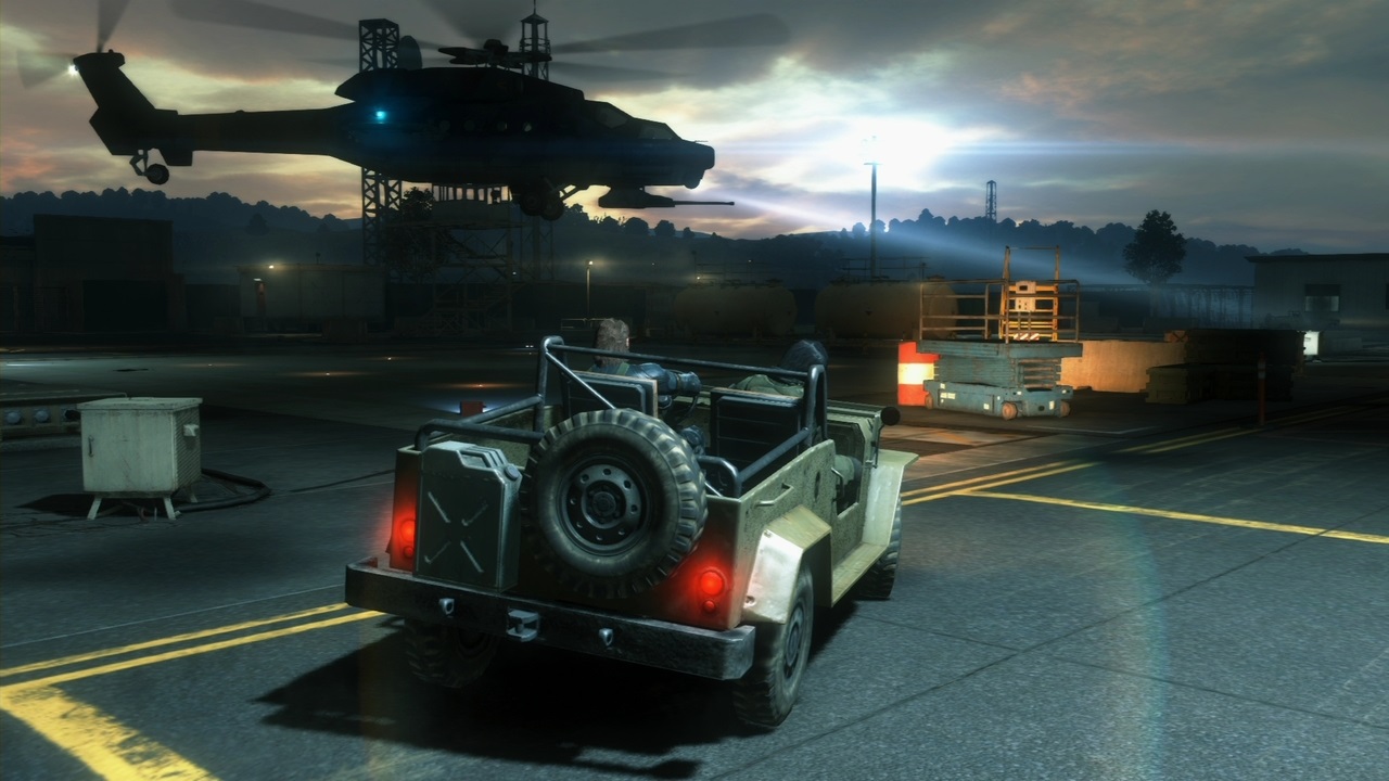 Metal Gear Solid: Ground Zeroes Sedie za volantom mete v niekokch vozidlch.