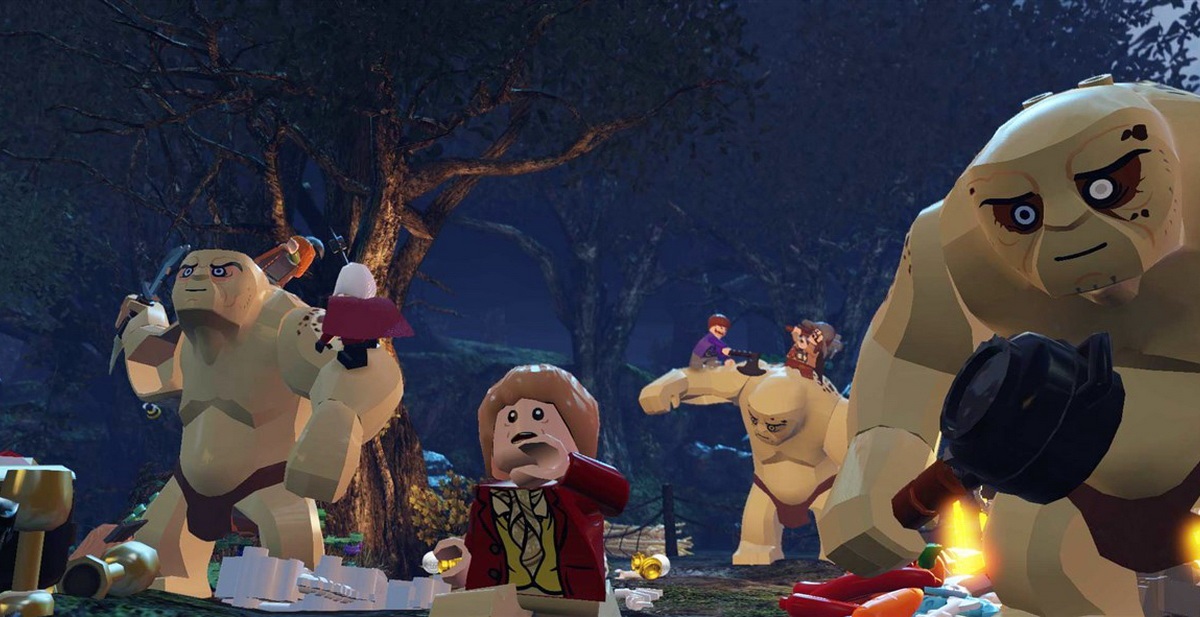 LEGO The Hobbit Hlpych trollov porazte vaka tokom spolupracujcich trpaslkov.
