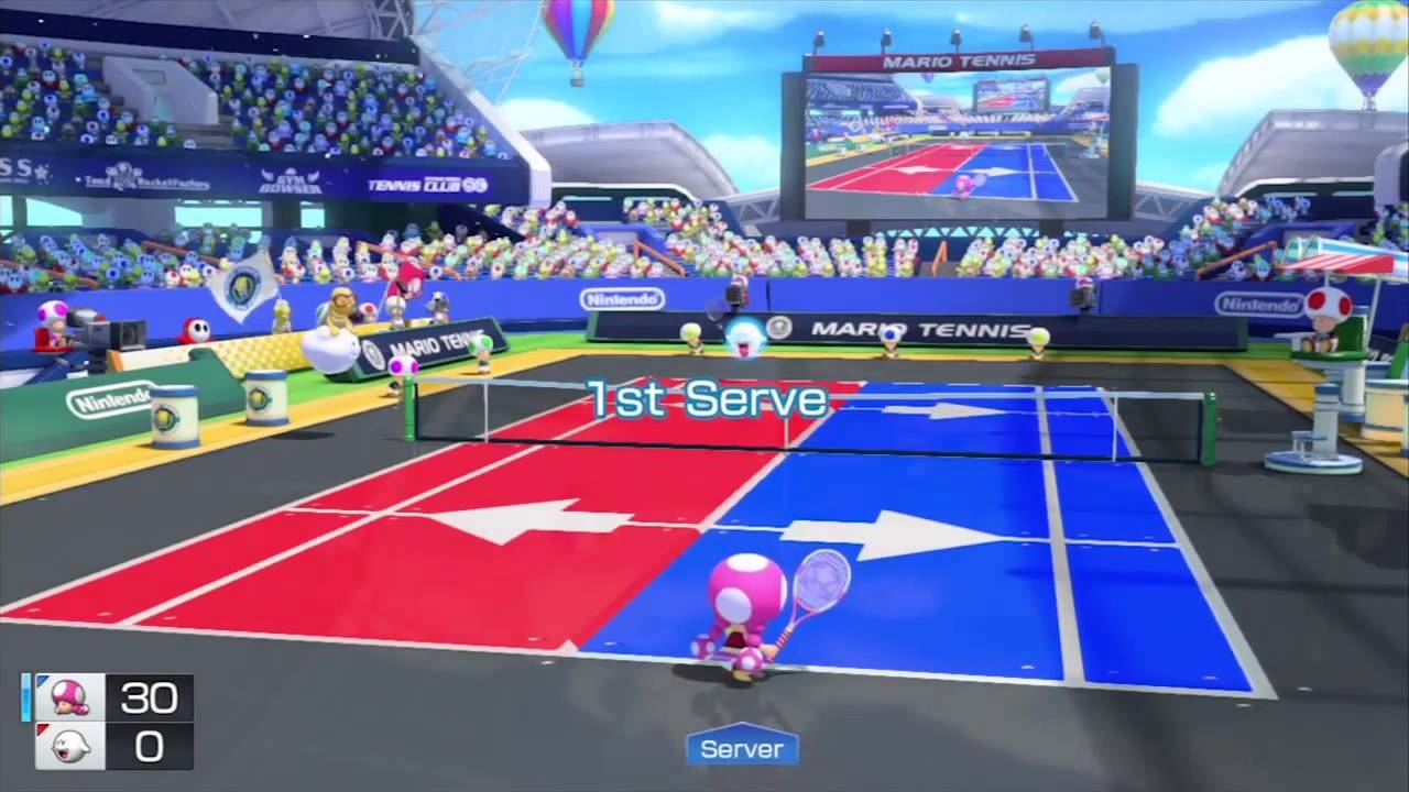 Mario Tennis: Ultra Smash Hra vs postupne nau vyuva vetko vo svoj prospech.