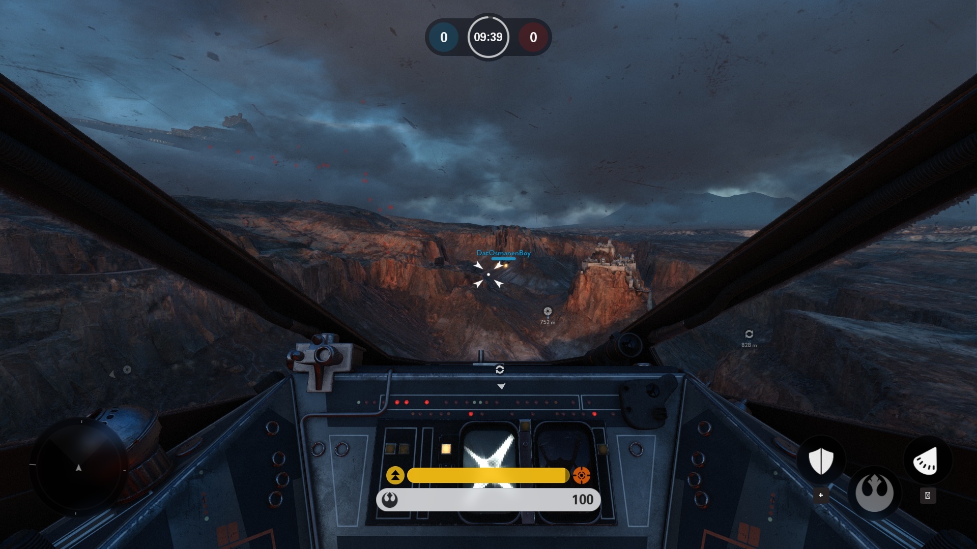 Star Wars: Battlefront Hra umouje prepna pohad na zemi aj vo vzduchu.