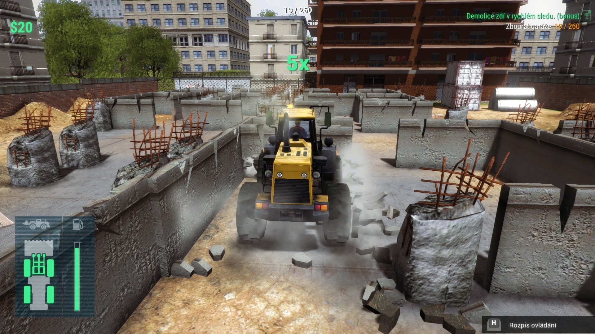 Construction Machines Simulator 2016 Branie. Trochu monotnne, ale to je vlastne cel hra.