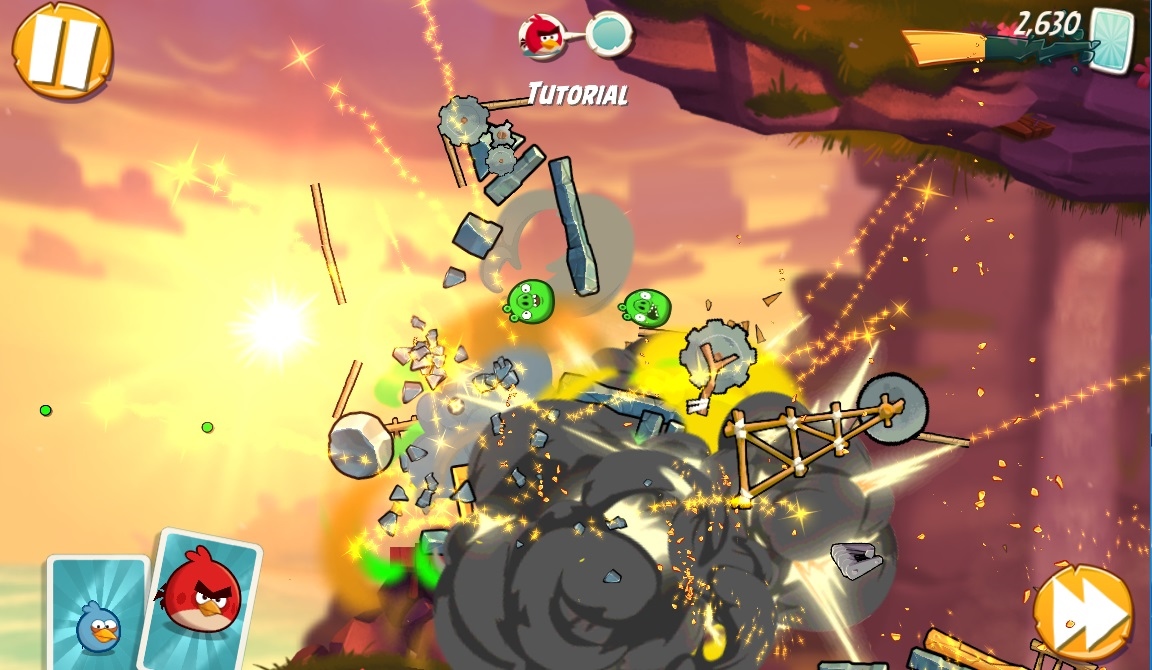 Angry Birds 2 Grafika je teraz explozvnejia.