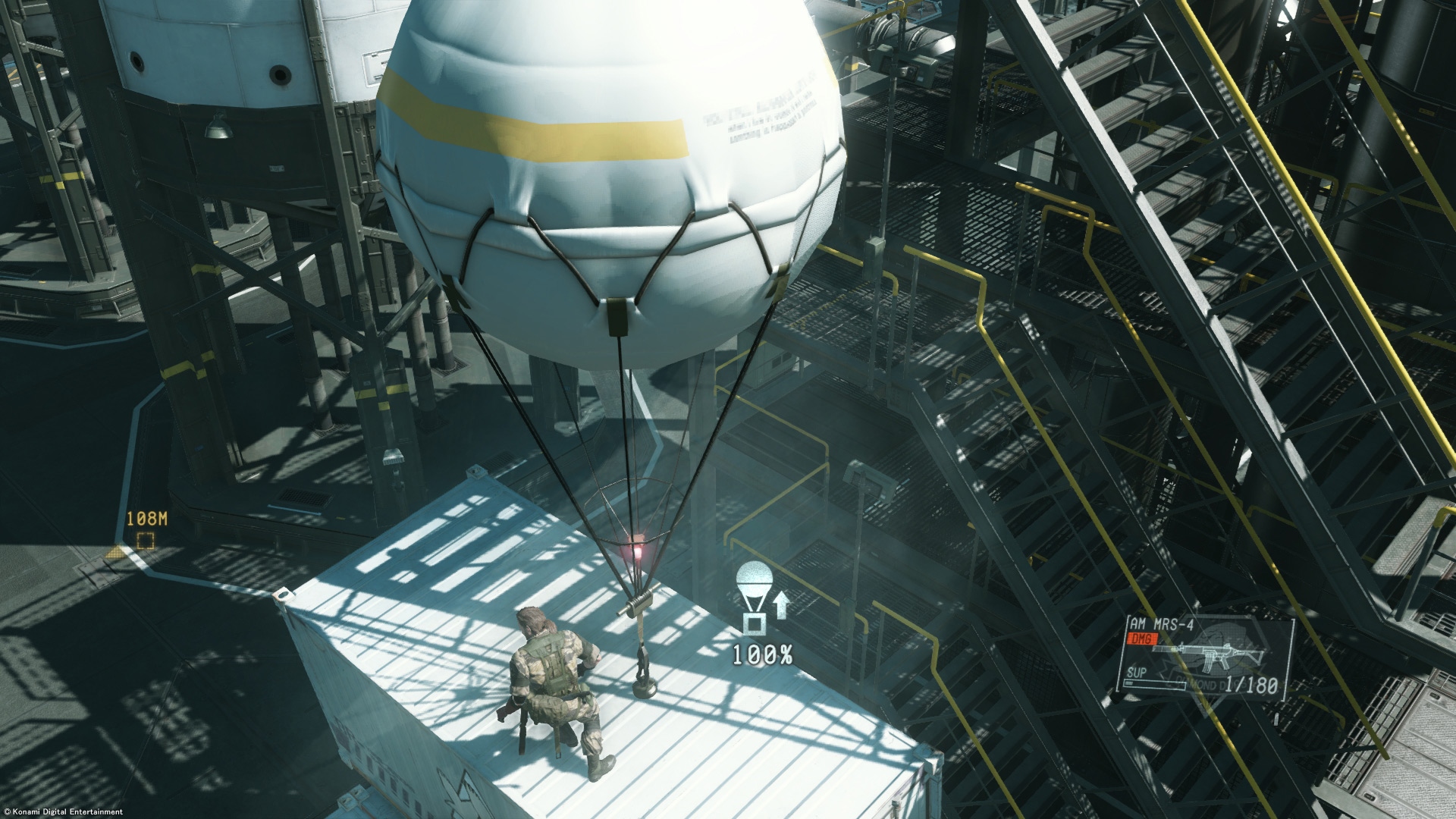 Metal Gear Solid V: The Phantom Pain Mimoriadne uiton balny slia na transport vbavy na zkladu.