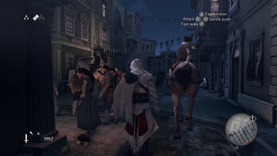 Assassin's Creed: The Ezio Collection Na niektorch miestach s mest przdne, inde zas ovea ivie.