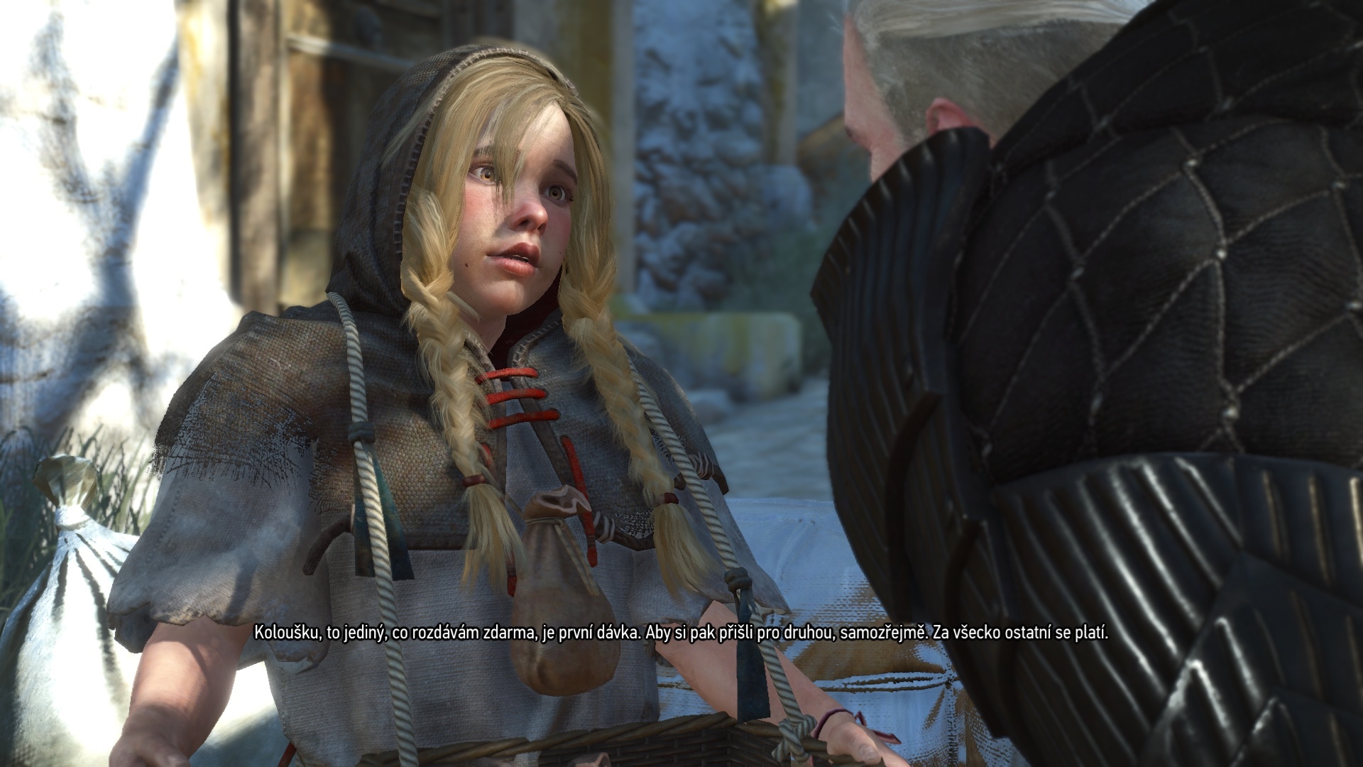 Zaklínač III: O víne a krvi Geralt sa ocitne aj priamo vo svete rozprávok, ktoré však zdegenerovali. Zmenilo sa aj dievčatko so zápalkami.