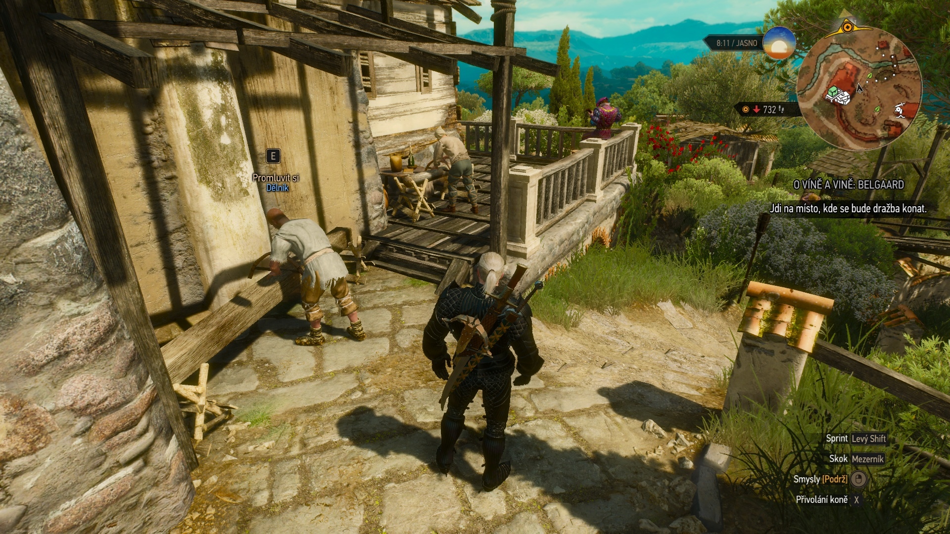 Zaklínač III: O víne a krvi Geralt je hrdým vlastníkom domu a vinice a svoje sídlo môže zveľaďovať.