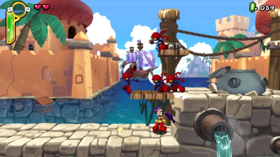 Shantae: Half-Genie Hero Hra ponúka mnoho známeho aj nového.