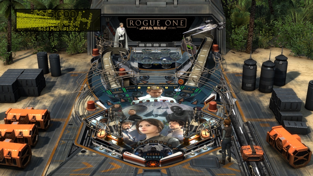 Pinball FX2 - Star Wars: Rogue One Klasick pohad na stl, ktor mono vyzer nudne, no ponkne skutone dynamick priebeh