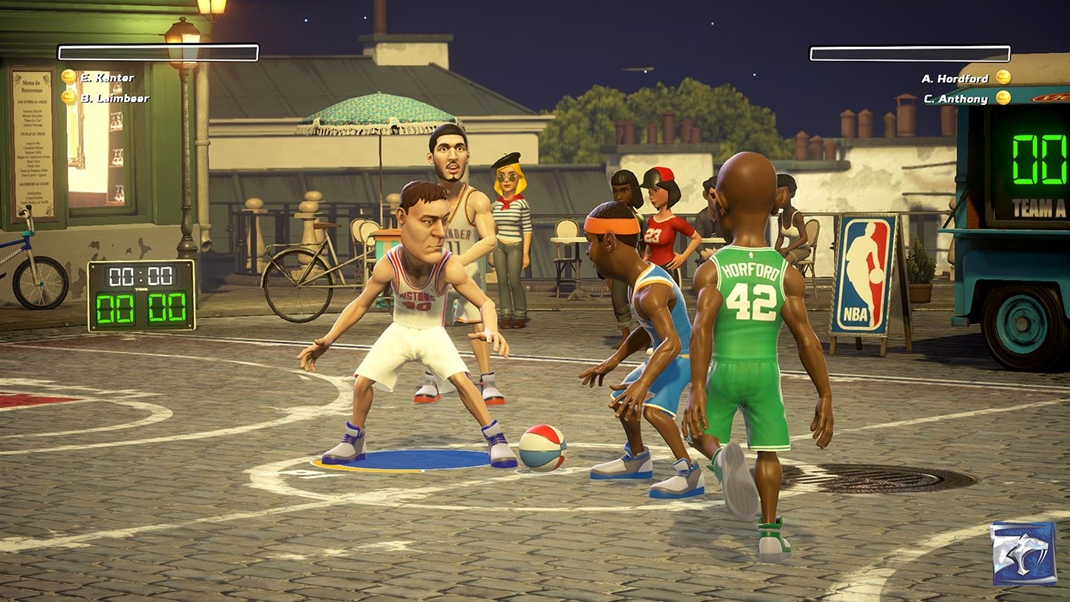 NBA Playgrounds Pre hru s typick nadrozmern hlavy a tylizovan vizul.