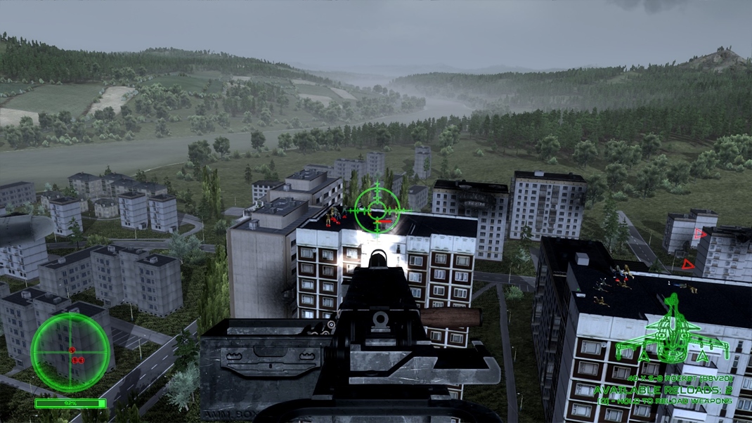 Air Missions: Hind Opaľovať sa na streche nie je zdravé.