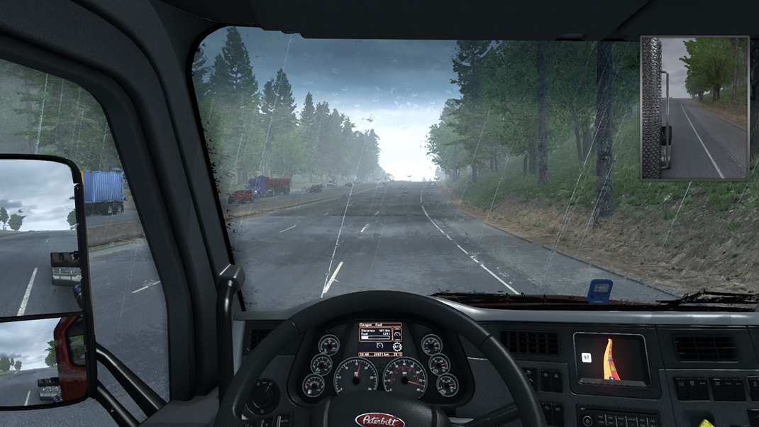 American Truck Simulator: Oregon Cez deň nám väčšinou pršalo, radi by sme videli už aj sneh.
