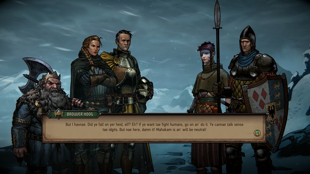 Thronebreaker: The Witcher Tales Priestor dostali aj dialógy, do ktorých občas môžete zasiahnuť.