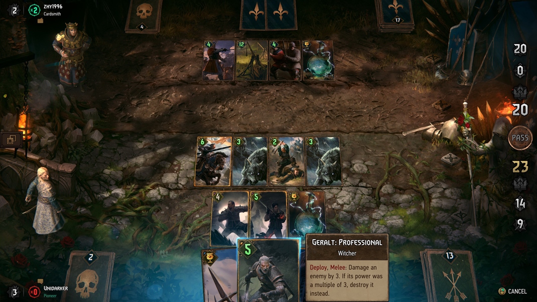 Gwent the witcher card game обзор