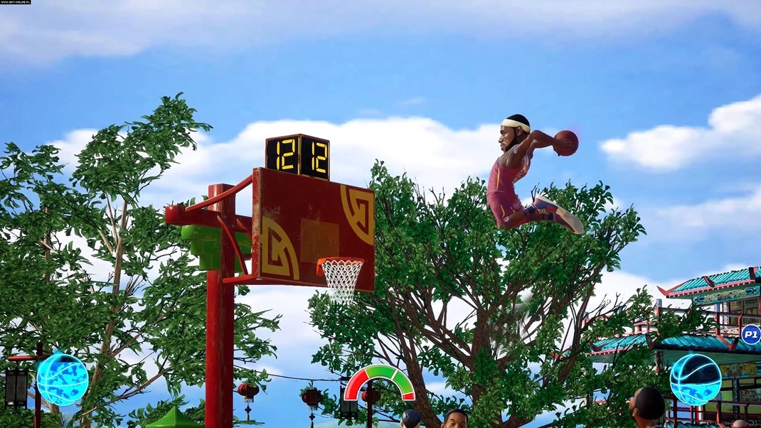 NBA 2K Playgrounds 2 LebRon ete v starom drese, aktualizcia zostv zatia neprebehla.