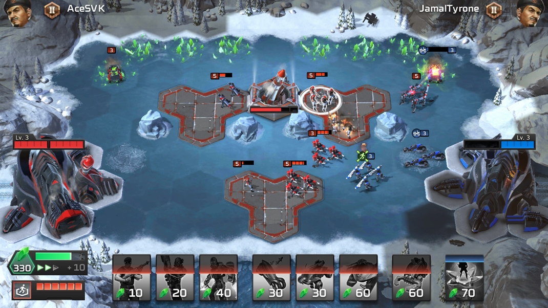 Command & Conquer: Rivals Postupne objavte nov bojisk.