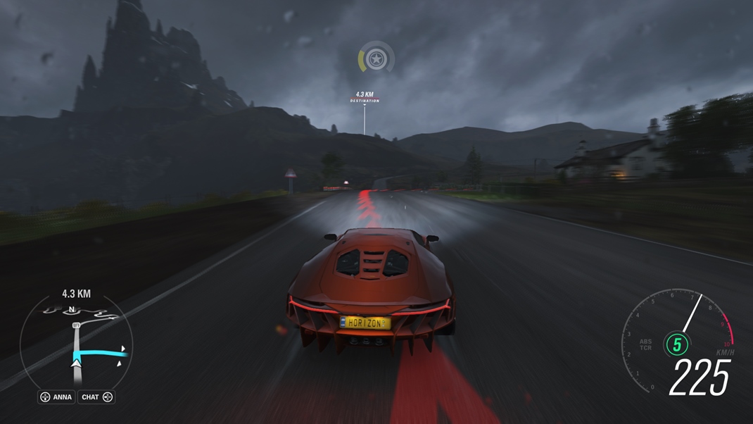 Forza Horizon 4: Fortune Island Expanzia najlepšie vynikne v škaredom počasí.