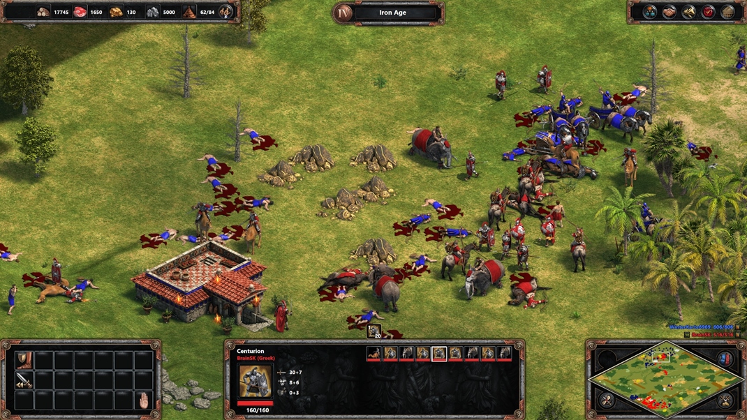 Age of Empires: Definitive Edition Deathmatch je hlavne o rýchlej produkcii vojsk a zabíjaní.
