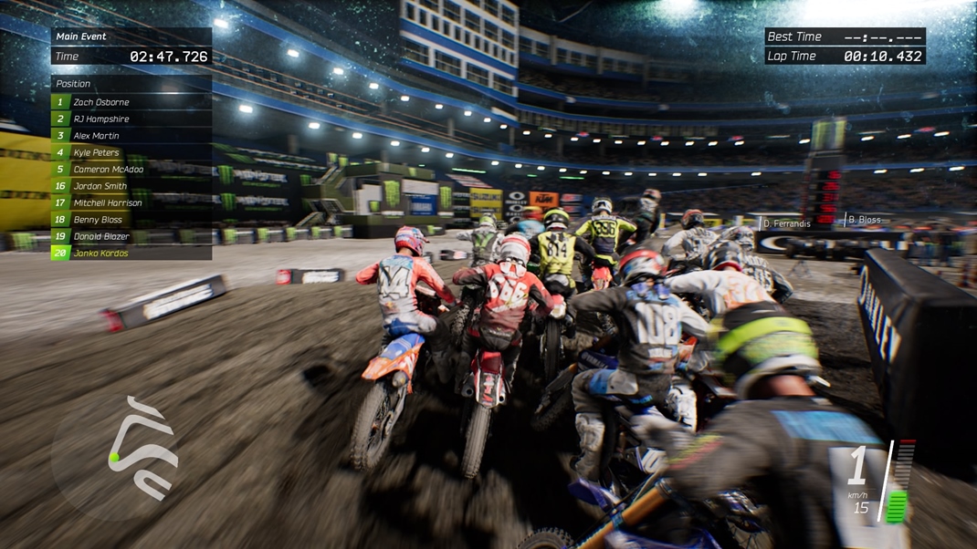Monster Energy Supercross: The Official Videogame Poas pretekov si istotne vimnete odlin tadiny, kde je hra situovan.