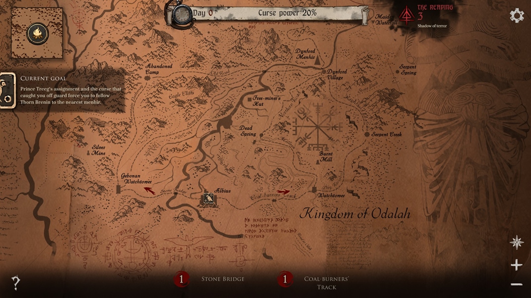 Ash of Gods: Redemption Na mape sa mete rozhodova, ktor lohy splnte.