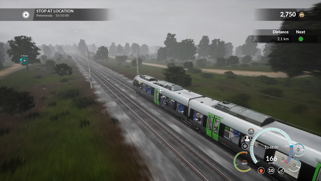 Train Sim World Krajina nie je veľmi detailná, no pekne dotvára atmosféru z jazdy.