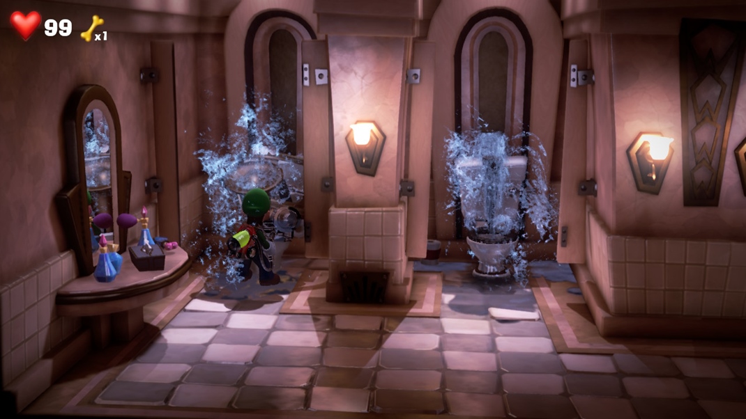 Luigi's Mansion 3 Prostredia sú plné rôznych detailov.