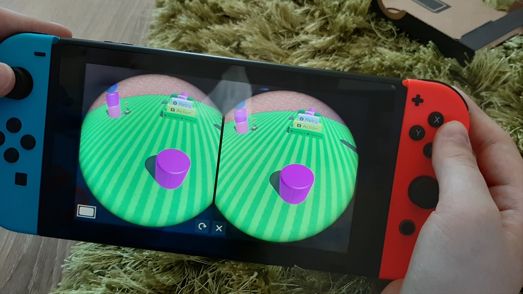 Nintendo Labo VR kit Hry bud vinou vizulne jednoduch, rozlenie nebude vysok.